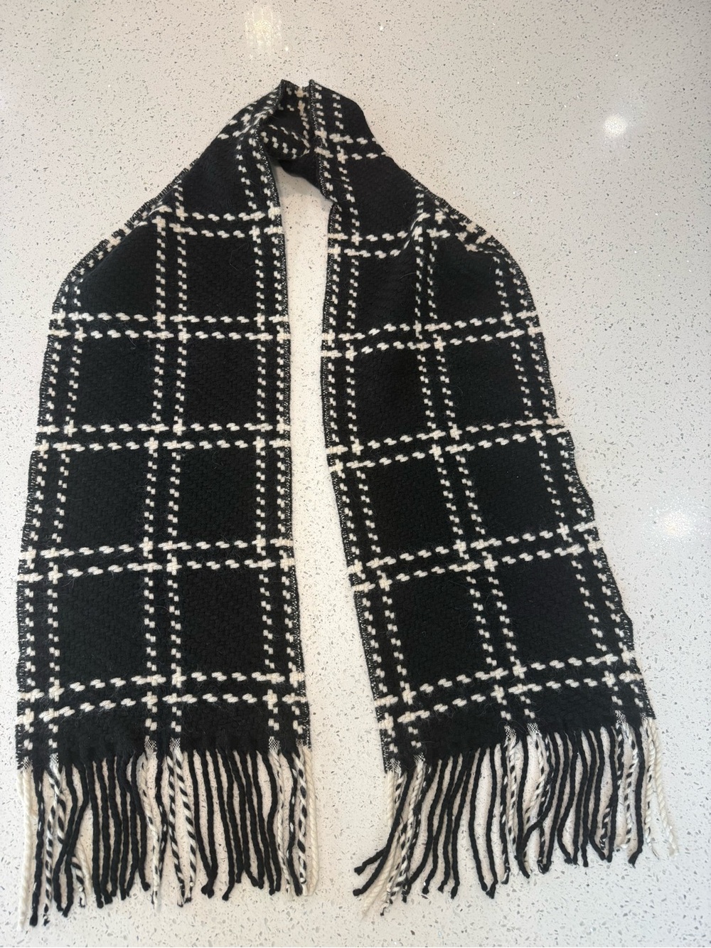 Banana Republic Wool & Angora Rabbit Hair Knit Winter Scarf